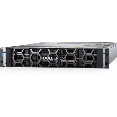 Сервер Dell PowerEdge R750xs - Intel Xeon 4314, 16GB DDR4, 60GB 15K SAS, iDRAC Enterprise, PERC H755, RPS 1100W, Broadcom 5720, Rails, Bezel